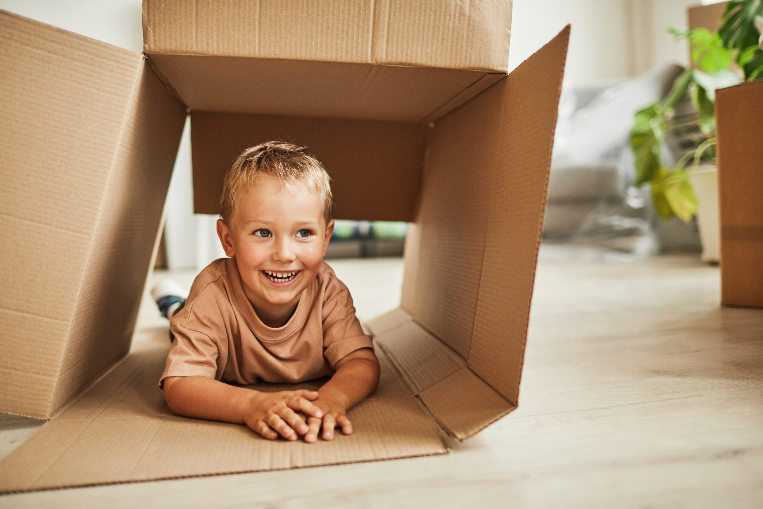 Child in a box
