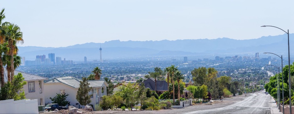 A neighborhood in Las Vegas.
