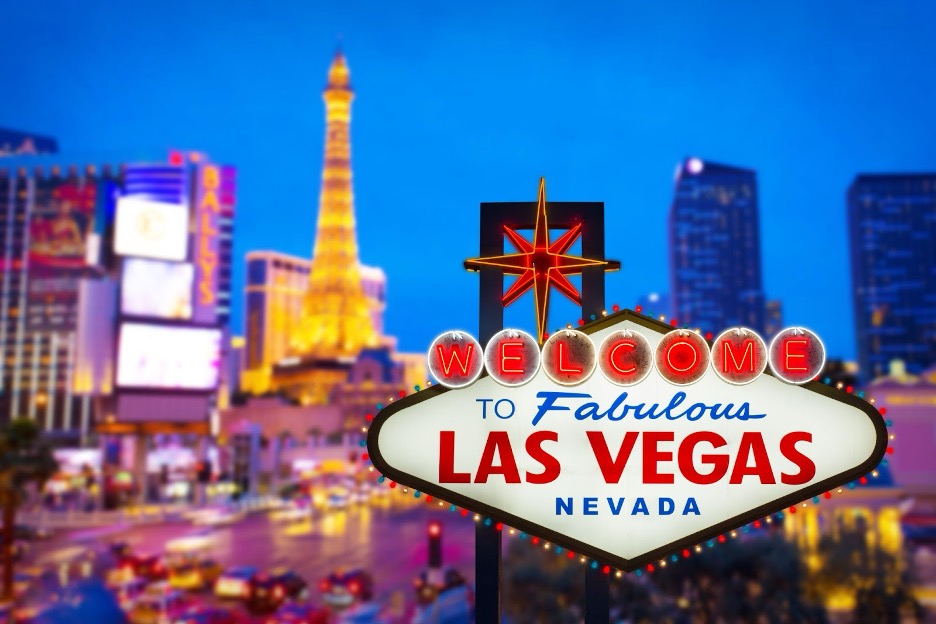 Las Vegas sign.