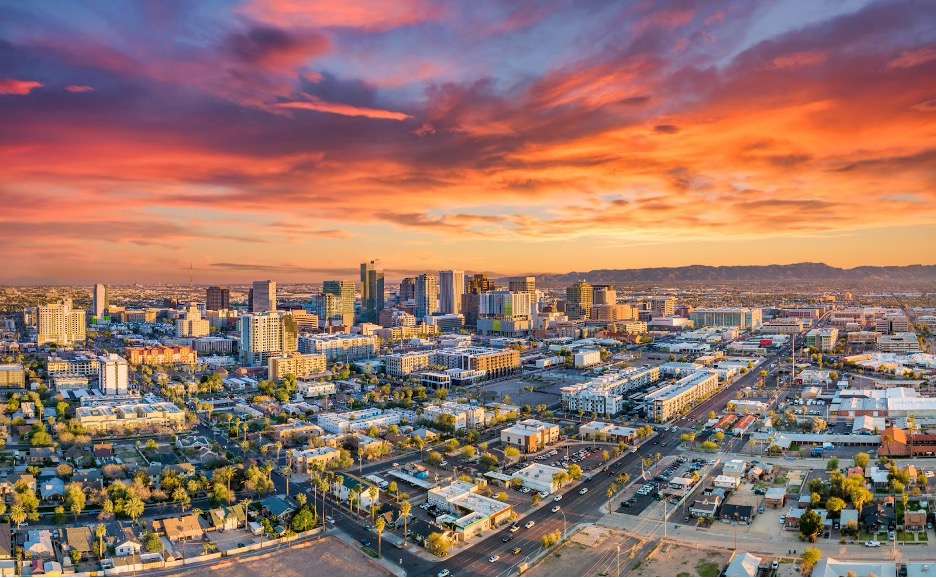 Skyline of Phoenix. 